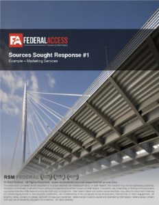 3.0 FA Proposal – Sources Sought Response Version 1 – Example – Federal ...